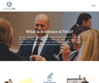 Evidenceattrial.com(Resource for Lawyers & Exp) Screenshot