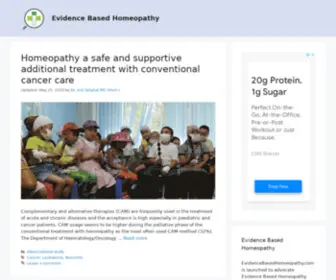 Evidencebasedhomeopathy.com(EvidenceBasedHomeopathy) Screenshot