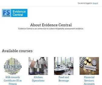 Evidencecentral.info(Evidence Central) Screenshot