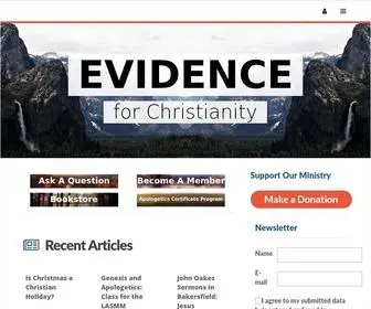 Evidenceforchristianity.org(Evidence for Christianity Website) Screenshot