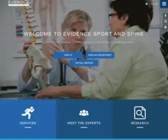 Evidencesportandspinal.com(Advanced Physiotherapy in Calgary) Screenshot