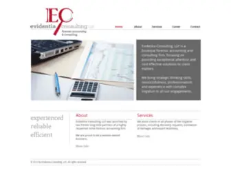 Evidentiaconsulting.com(Evidentia Consulting LLP) Screenshot