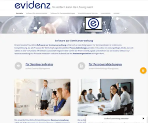 Evidenz.de(Unsere Kursverwaltungs) Screenshot