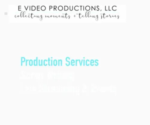Evideoproductions.net(E Video Productions) Screenshot