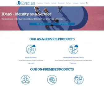 Evidian.com(Identity & Access Management (IAM) Software) Screenshot