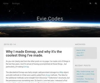 Evie.codes(A random site) Screenshot