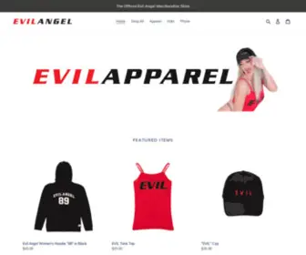 Evilapparel.com(Evil Angel Apparel & Merch Store) Screenshot