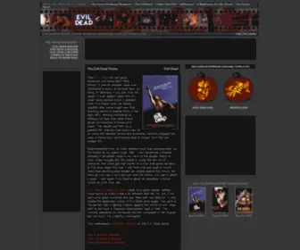 Evildead.net(The Evil Dead Horror Movie Tribute Site) Screenshot