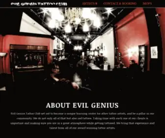 Evilgeniustattooclub.com(Evil Genius) Screenshot