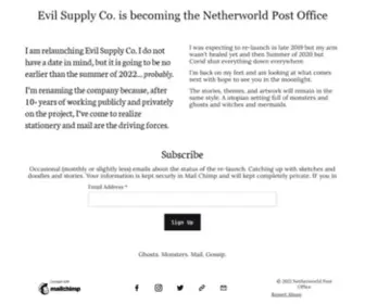 Evilsupply.co(Netherworld Post Office) Screenshot