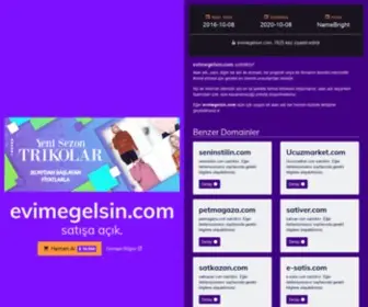 Evimegelsin.com(Satılık) Screenshot