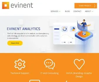 Evinent.com(Software Development Outsourcing) Screenshot