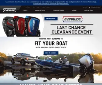 Evinrude.com(Buitenboordmotoren, onderdelen en accessoires) Screenshot