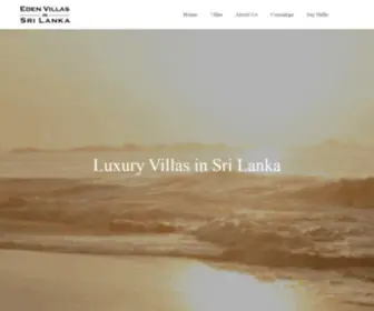 Evinsl.com(Sri Lanka's luxury villa portfolio) Screenshot