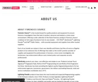 Evipaq.com(About Forensics Source Forensics Source™) Screenshot