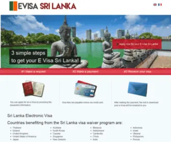 Evisa-Srilanka.com(Evisa Sri Lanka Official Visa Apply Now for your electronic visa officiel) Screenshot