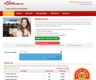 Evisa.com.vn(Vietnam Immigration Service) Screenshot