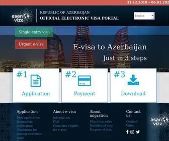 Evisa.gov.az(Republic of Azerbaijan Official Electronic Visa Portal) Screenshot
