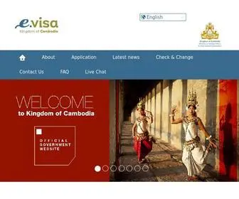 Evisa.gov.kh(EVisa Kingdom of Cambodia (Official Government Website)) Screenshot