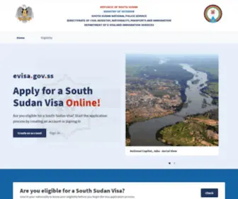 Evisa.gov.ss(Apply for a South Sudan e) Screenshot
