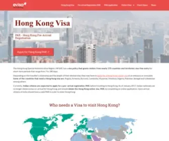 Evisahongkong.com(Hong Kong Visa) Screenshot