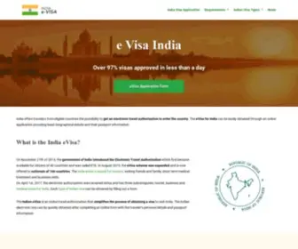 Evisaindia.org(EVisa India) Screenshot