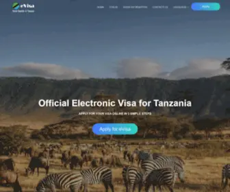 Evisatanzania.org(Visa Tanzania Online) Screenshot