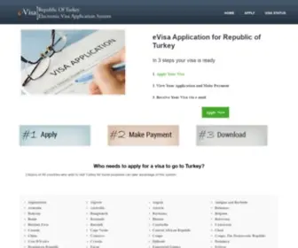 Evisaturkeyapply.com(Online Turkey Visa Application System) Screenshot