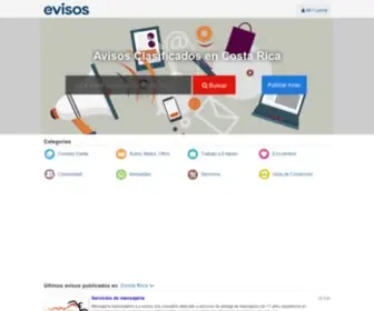 Evisos.co.cr(Anuncios Clasificados en Costa Rica) Screenshot