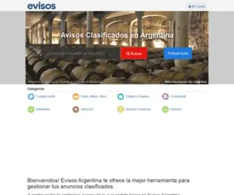 Evisos.com.ar(Avisos clasificados gratis en Argentina) Screenshot