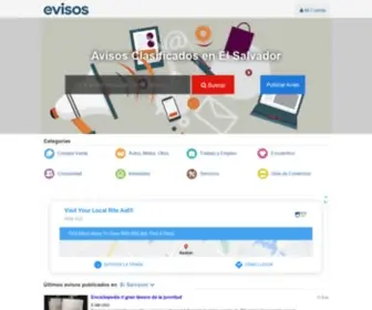 Evisos.com.sv(Avisos El Salvador Clasificados Gratis) Screenshot