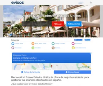 Evisos.com(Anuncios Clasificados en Estados Unidos) Screenshot