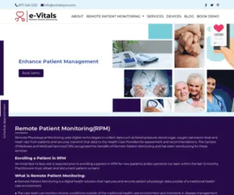 Evitalsrpm.com(Remote Patients Monitoring) Screenshot