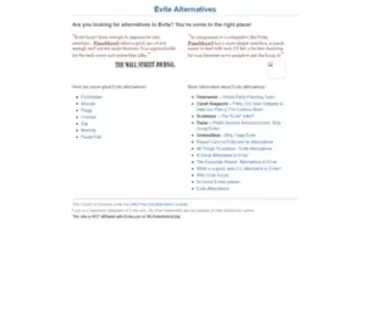 Evitealternatives.com(Evite alternatives alternative) Screenshot