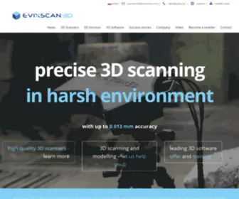 Evixscan3D.com(EviXscan 3D) Screenshot