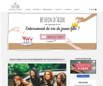 EVJF.org(Enterrement de vie de jeune fille) Screenshot