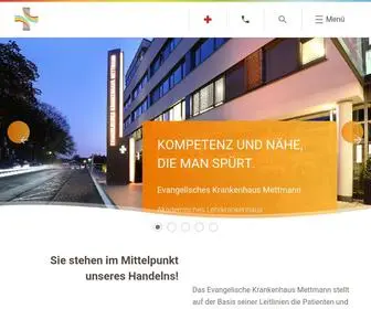 EVK-Mettmann.de(Evangelisches Krankenhaus Mettmann) Screenshot