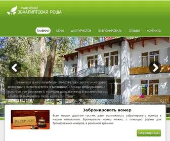 Evkaliptovaya.com(Пансионат эвкалиптовая роща) Screenshot