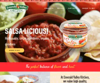 Evkfoods.com(Organic Salsa by EVK Foods) Screenshot