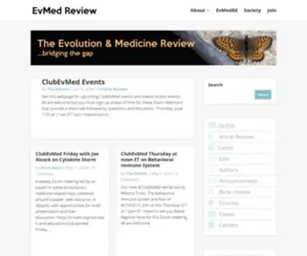 Evmedreview.com(The Evolution and Medicine Review) Screenshot