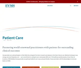 Evmshealthservices.org(EVMS Health Services) Screenshot