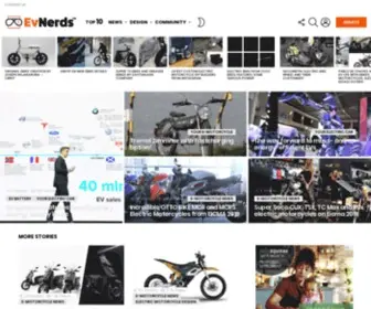 Evnerds.com(EvNerds is a leading Ev news site for ebike) Screenshot