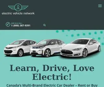 Evnet.ca(Electric Vehicle Network) Screenshot