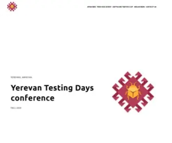 Evntestingdays.com(Yerevan Testing Days) Screenshot