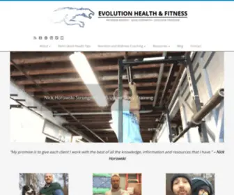 Evo-Health.com(Evolution Health & Fitness) Screenshot