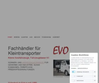 Evo-Transporter.de(Kleintransporter der Fahrzeugklasse N1) Screenshot