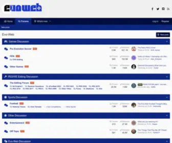 Evo-Web.co.uk(A Pro Evolution Soccer (PES)) Screenshot