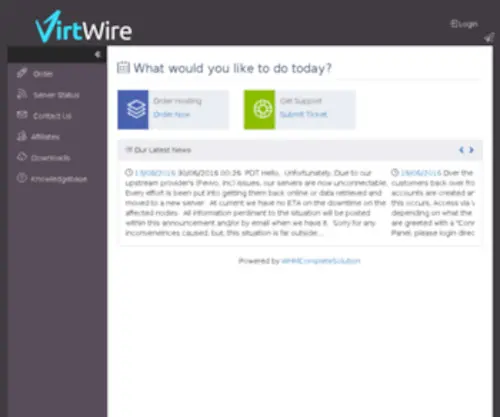 Evobilling.com(Portal Home) Screenshot