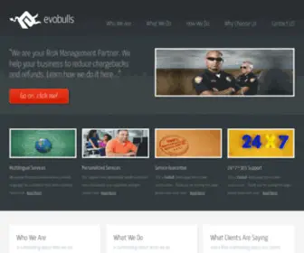 Evobulls.com(Your Risk Management Partner) Screenshot