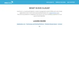 Evo.cloud(Python Django CMS built to run on Amazon AWS) Screenshot